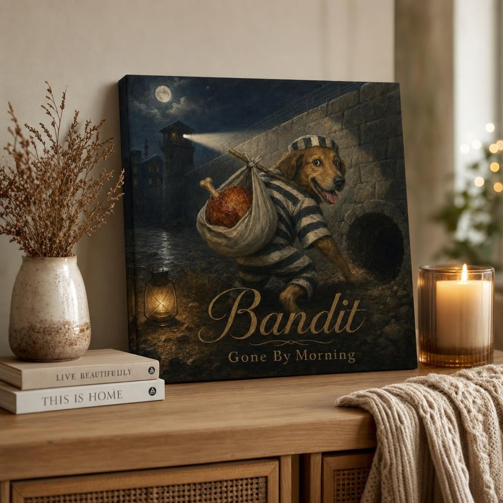 Most Wanted — Personalized Pet Mugshot Canvas carousel image 3
