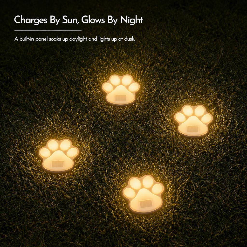 PawGlow™ Solar Paw Lights carousel image 2