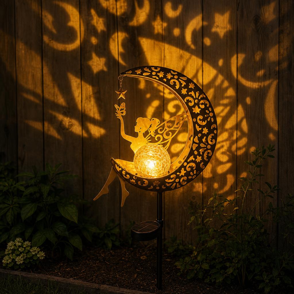 PixieMoon™ Solar Garden Stake carousel image 1