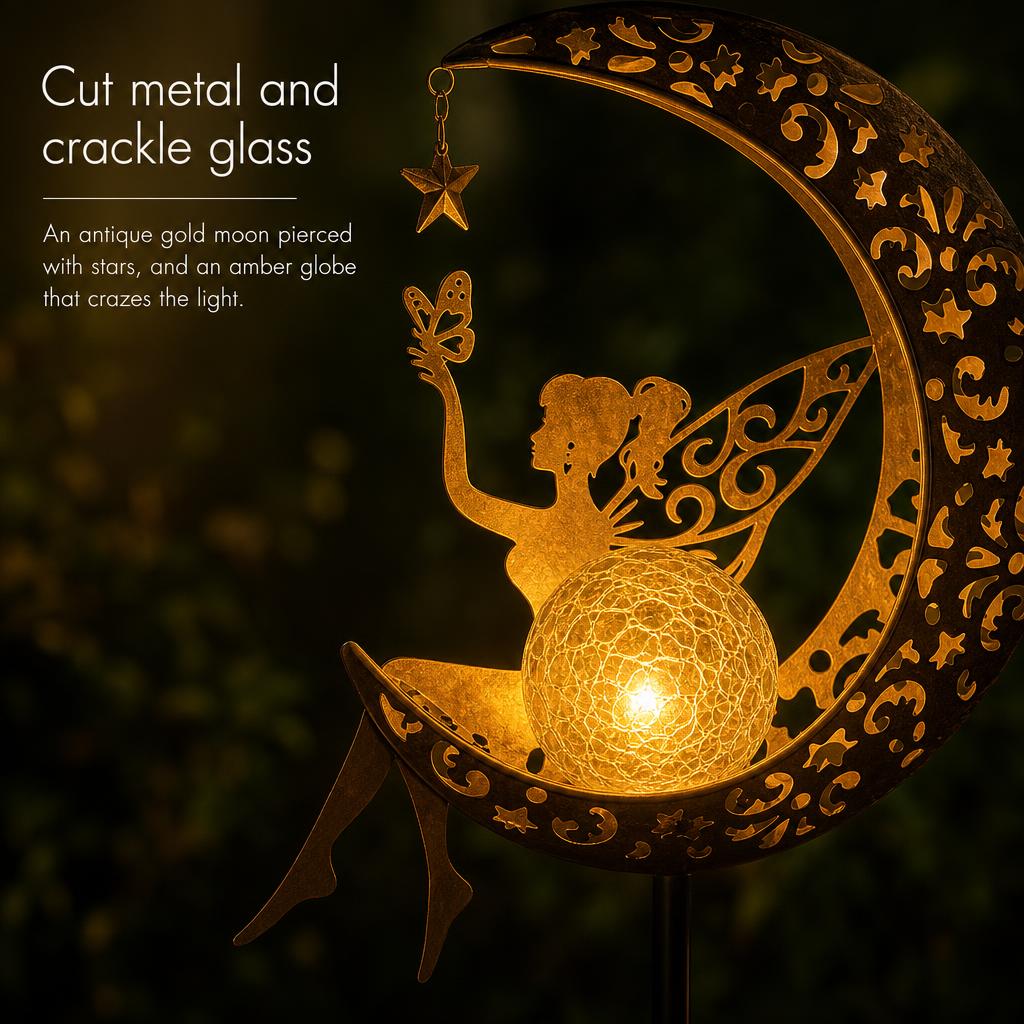 PixieMoon™ Solar Garden Stake carousel image 4