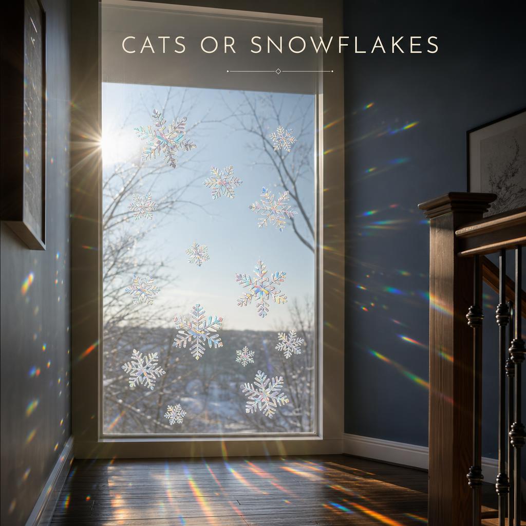 PrismCast™ Rainbow Suncatcher Window Decals body image 3