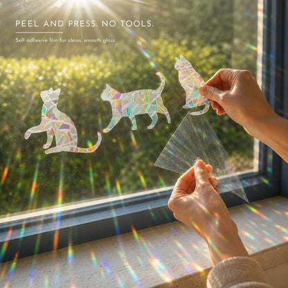 PrismCast™ Rainbow Suncatcher Window Decals carousel image 4