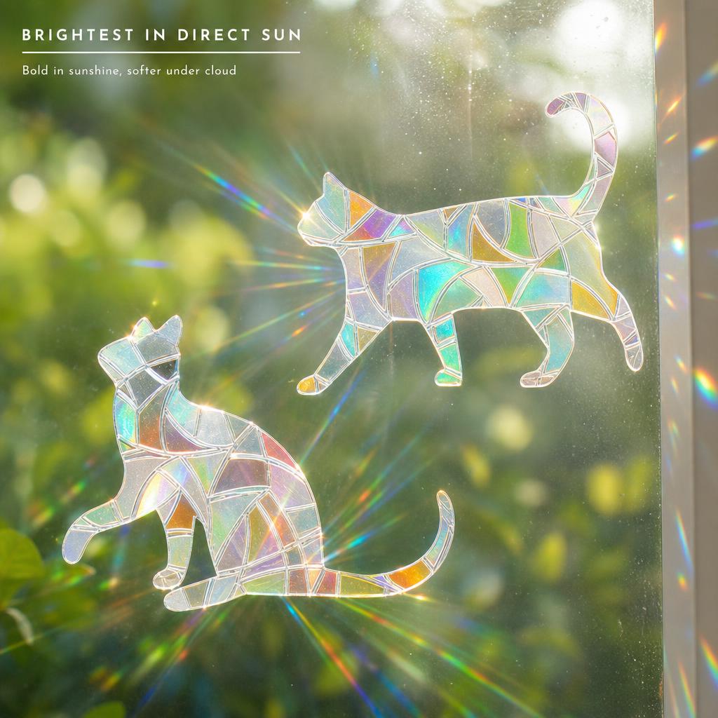 PrismCast™ Rainbow Suncatcher Window Decals carousel image 5