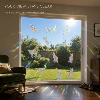 PrismCast™ Rainbow Suncatcher Window Decals carousel image 6