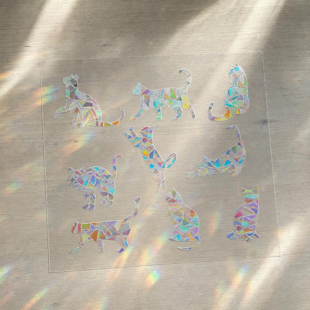 PrismCast™ Rainbow Suncatcher Window Decals carousel image 7