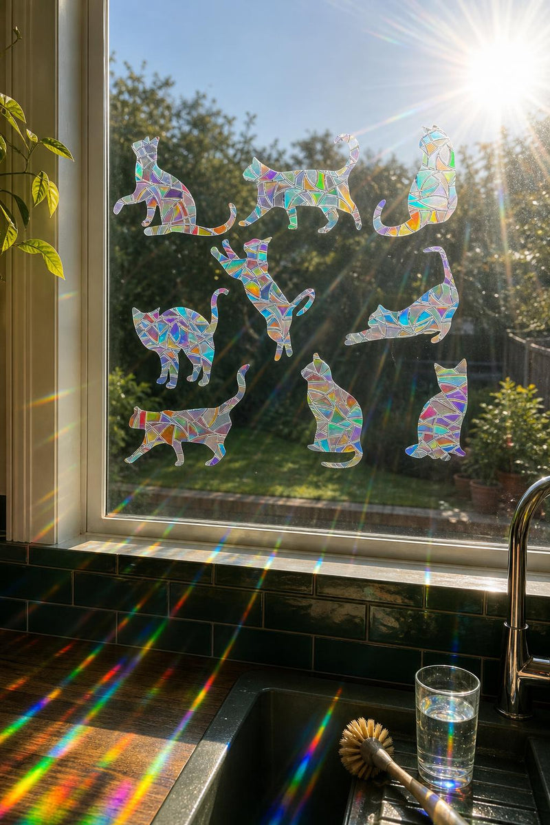 PrismCast™ Rainbow Suncatcher Window Decals lifestyle image 1