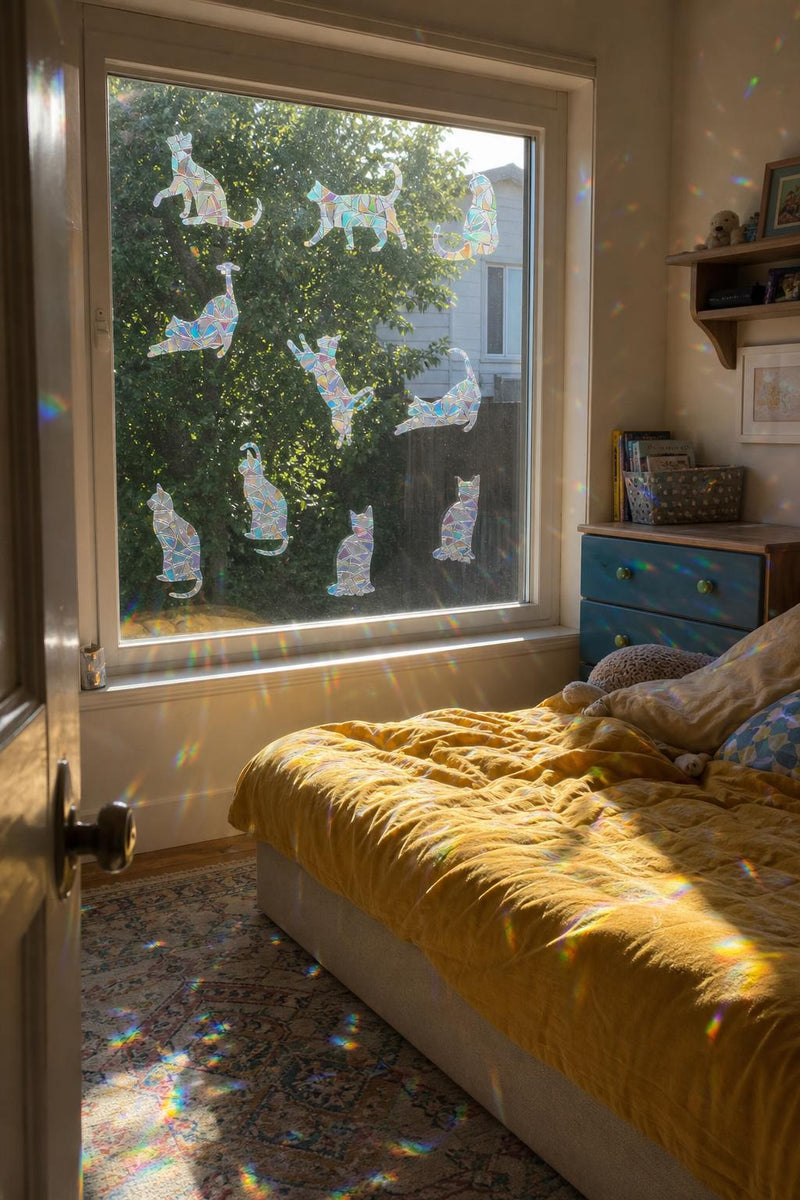 PrismCast™ Rainbow Suncatcher Window Decals lifestyle image 2
