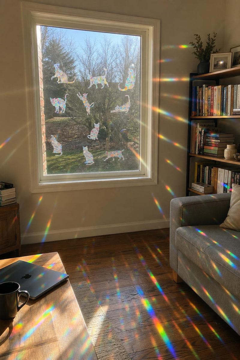 PrismCast™ Rainbow Suncatcher Window Decals lifestyle image 3