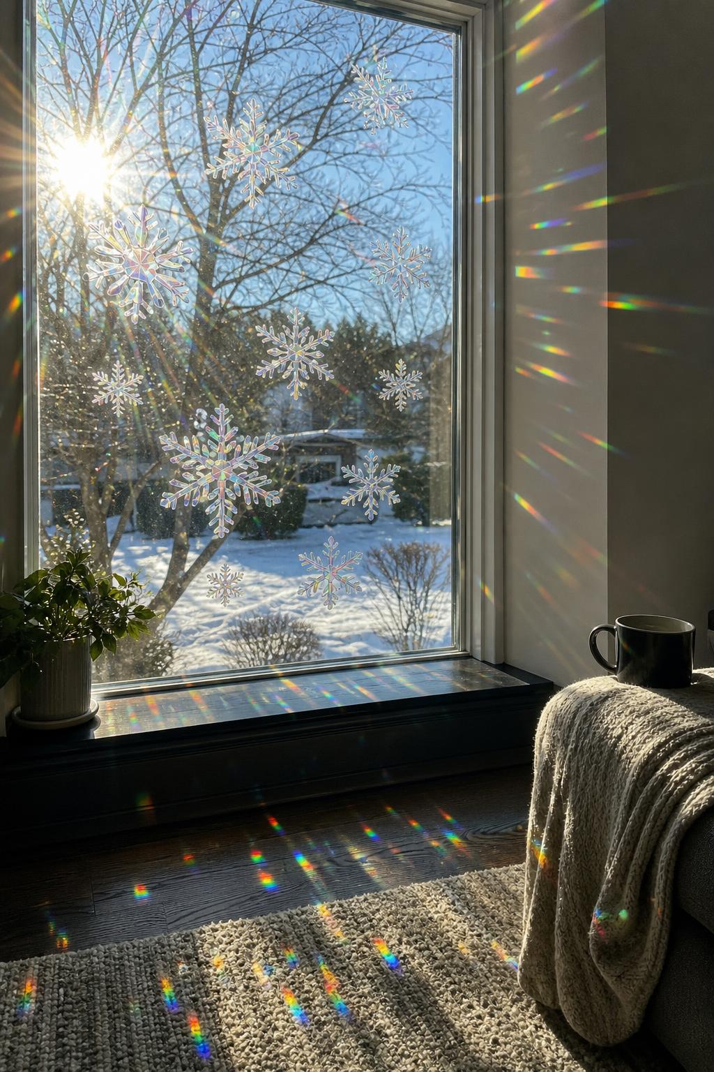 PrismCast™ Rainbow Suncatcher Window Decals lifestyle image 4