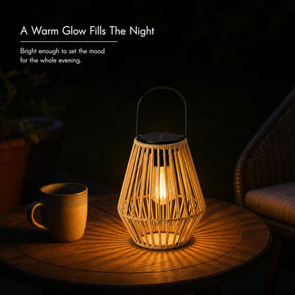 Rattan Solar Lanterns carousel image 5