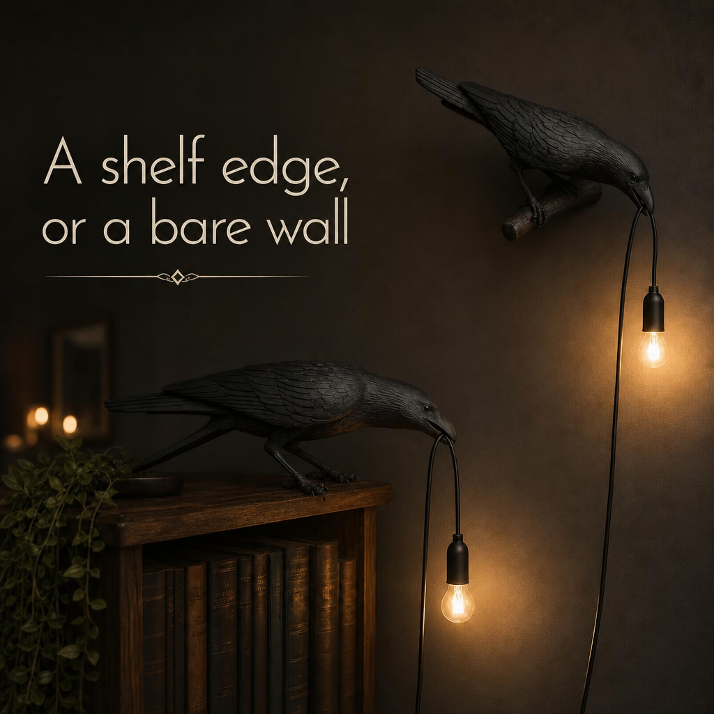 RavenPerch™ Raven Lamp body image 1