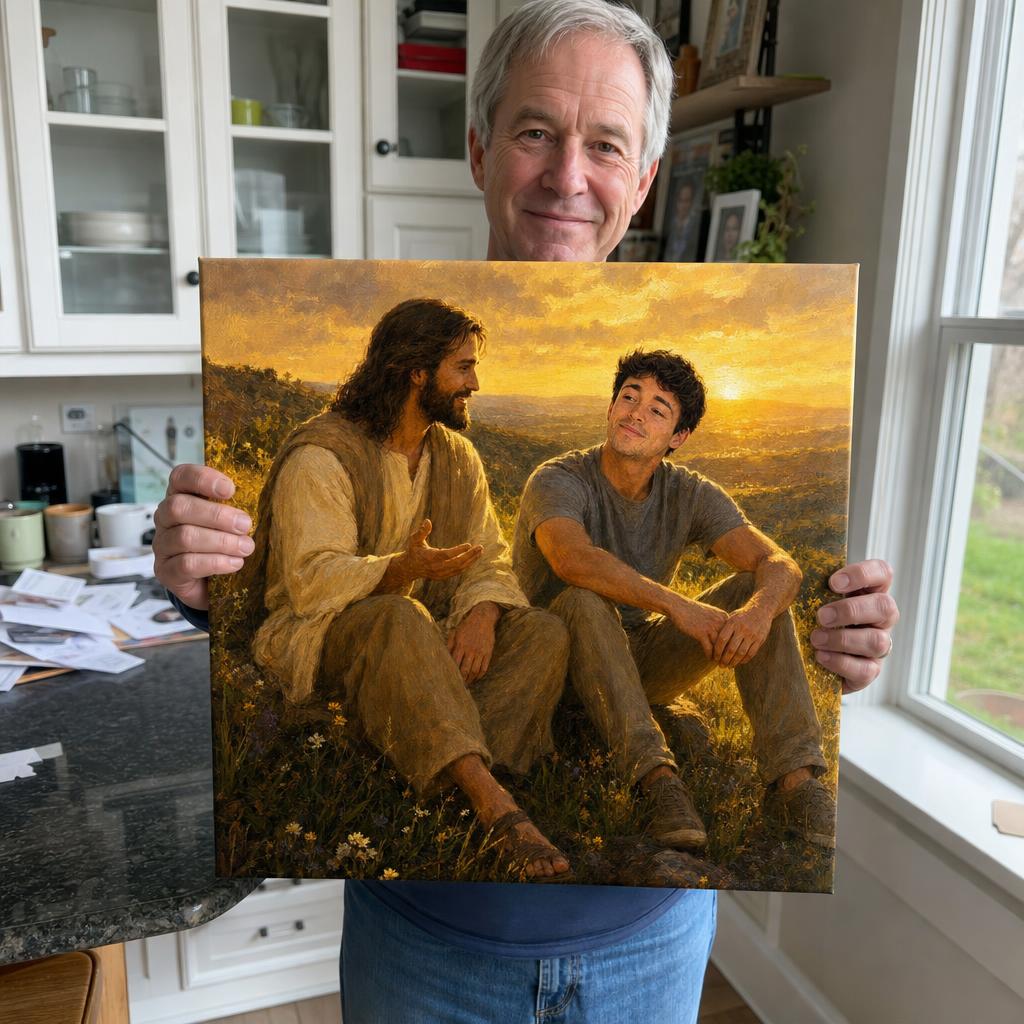 SacredWalk — Personalized Walking With Jesus Canvas carousel image 2