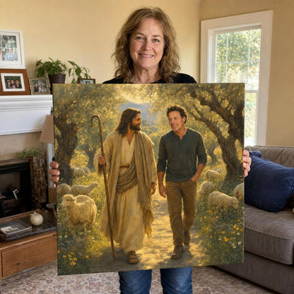 SacredWalk — Personalized Walking With Jesus Canvas carousel image 1