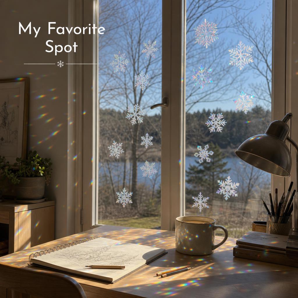 SnowPrism™ Suncatcher Window Stickers body image 2