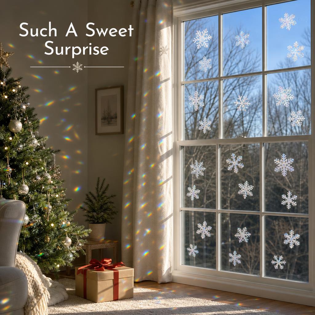 SnowPrism™ Suncatcher Window Stickers body image 3