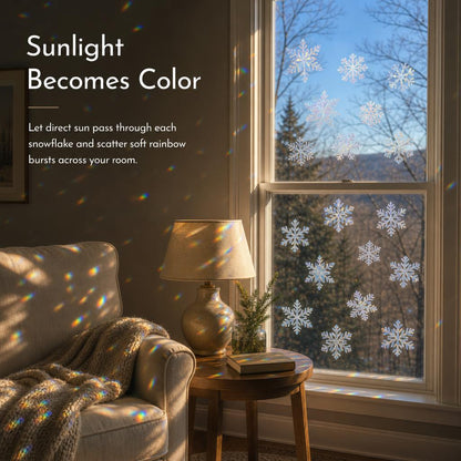 SnowPrism™ Suncatcher Window Stickers carousel image 2