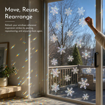 SnowPrism™ Suncatcher Window Stickers carousel image 5