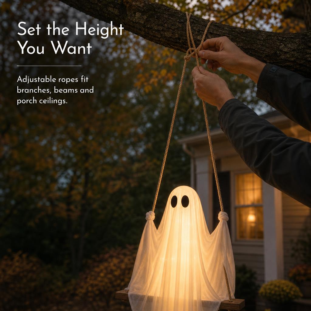 SwingSpirit™ Hanging Ghost Swing carousel image 6
