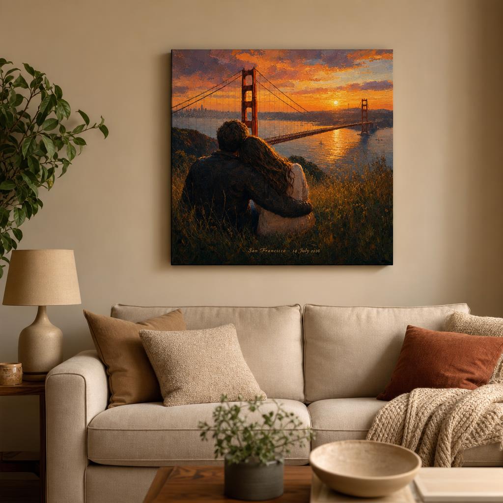 ThisDay™ Personalized City·Day Canvas carousel image 1
