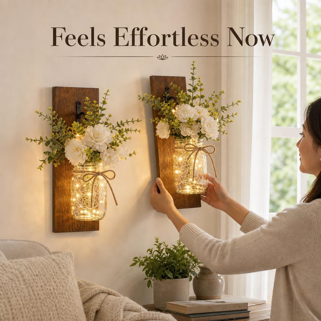 TimberJar™ Mason Jar Wall Sconce body image 2