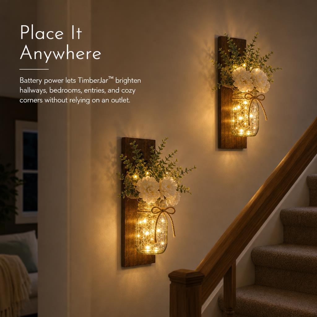TimberJar™ Mason Jar Wall Sconce carousel image 4