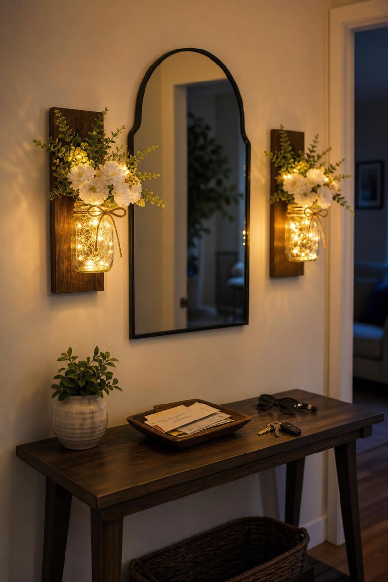 TimberJar™ Mason Jar Wall Sconce lifestyle image 2
