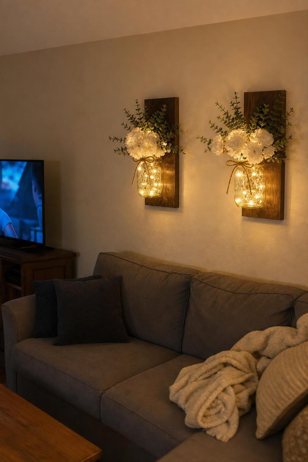 TimberJar™ Mason Jar Wall Sconce lifestyle image 3