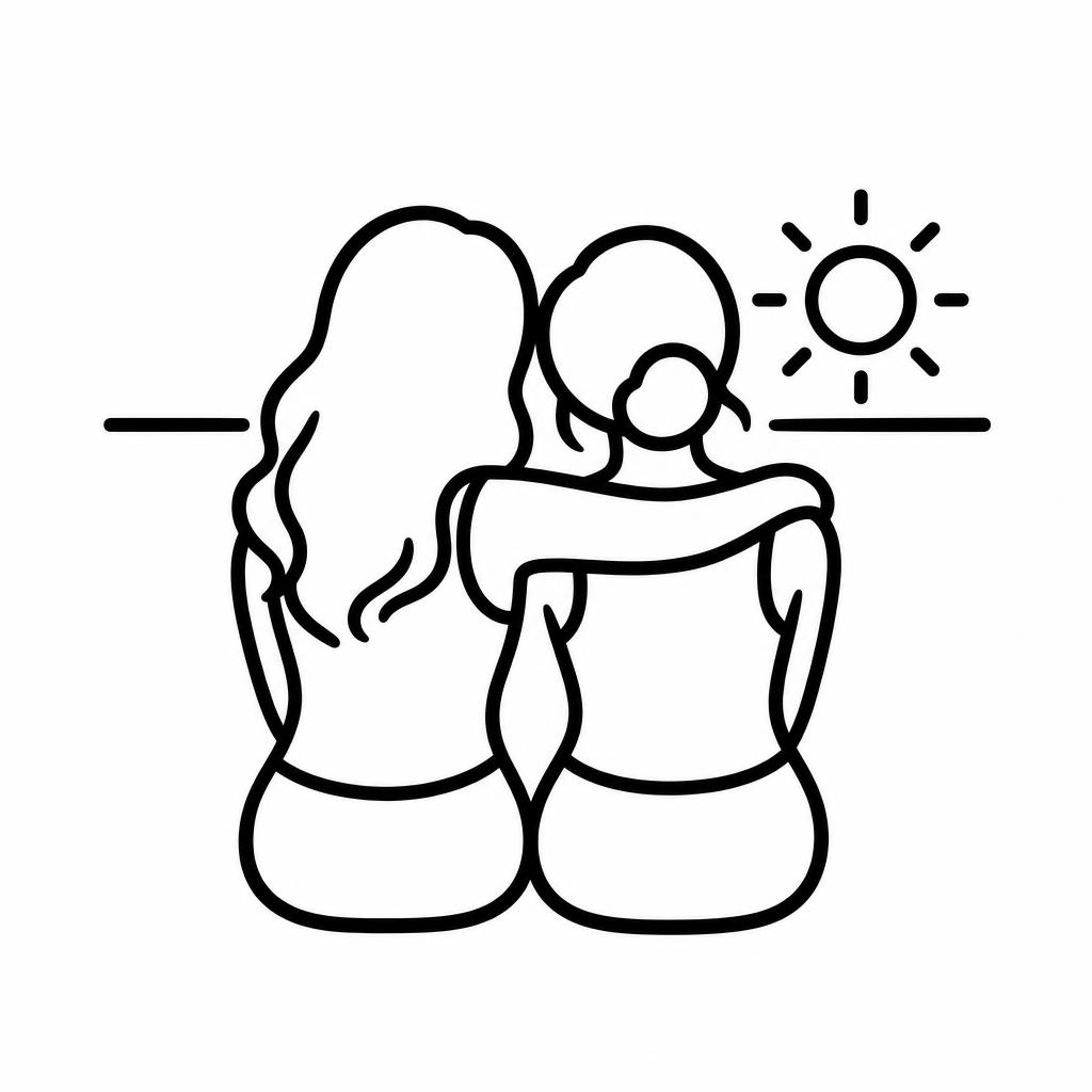 The two of you, painted in — benefit icon
