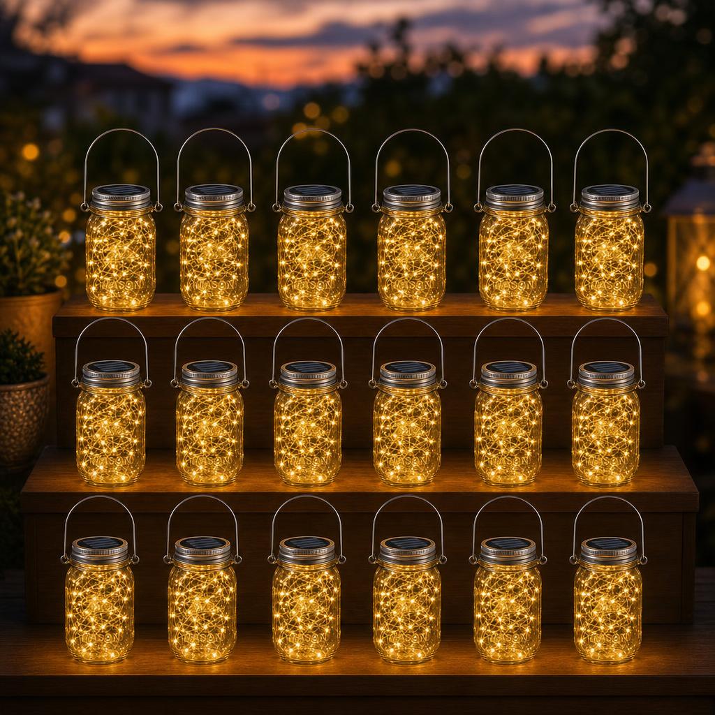 MasonGlow™ Solar Mason Jar Lights variant image 2