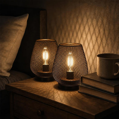 EmberNook™ Cordless Wire Cage Table Lantern variant image 1