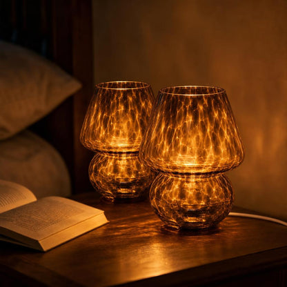 AmberCap™ Mushroom Glass Table Lamp variant image 1