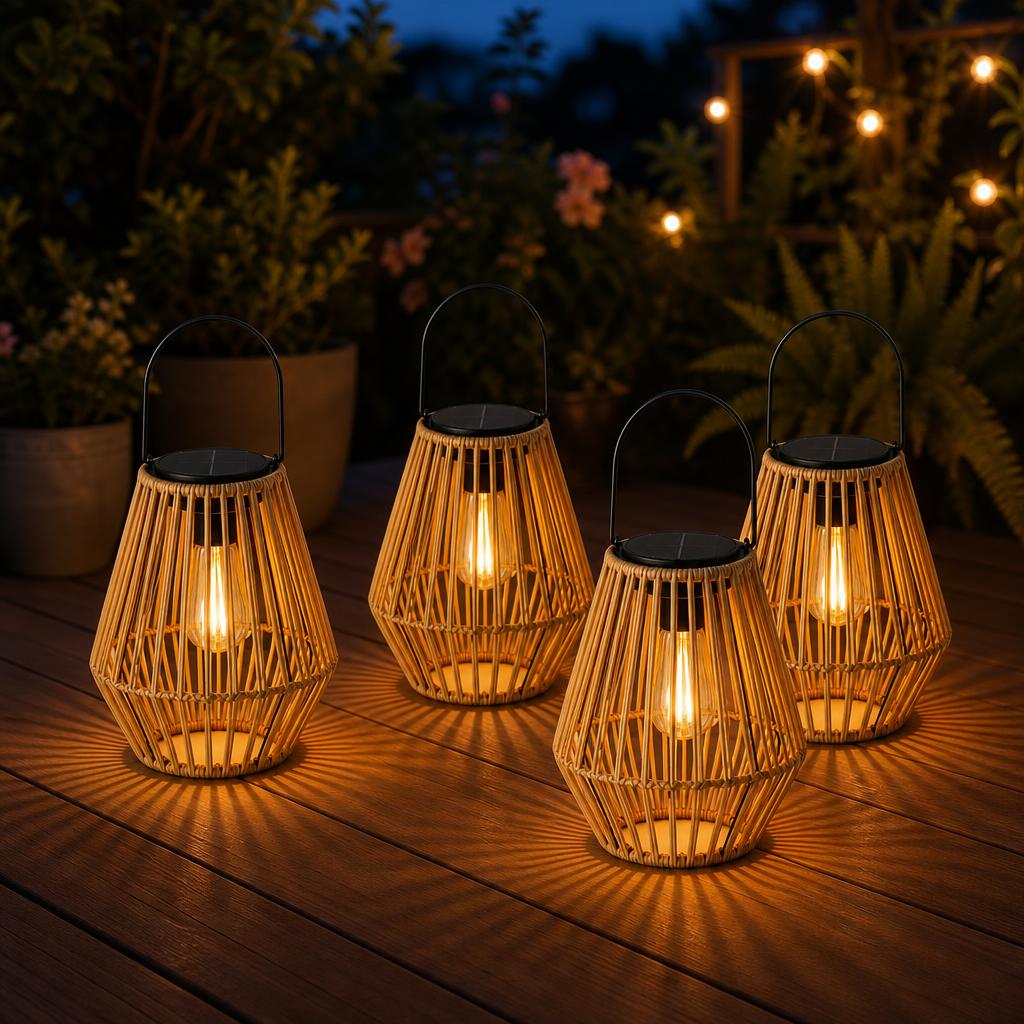Rattan Solar Lanterns variant image 1