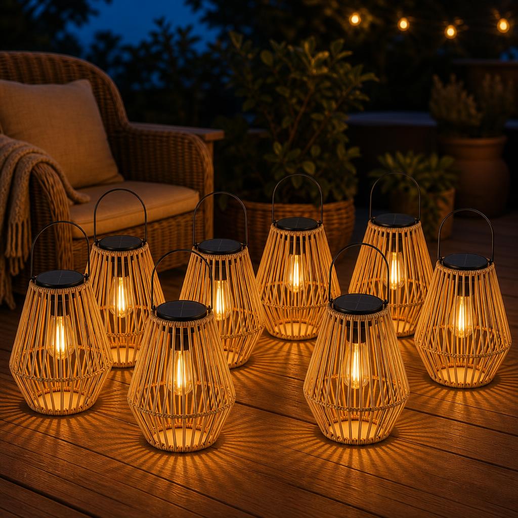 Rattan Solar Lanterns variant image 3