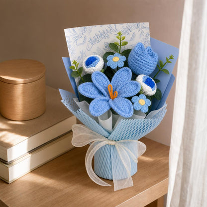 YarnBloom™ Crochet Flower Bouquet variant image 1