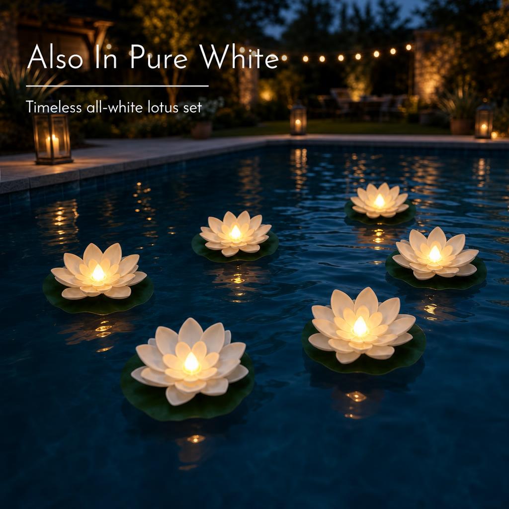 LotusGlow™ Floating Lotus Lights variant image 4