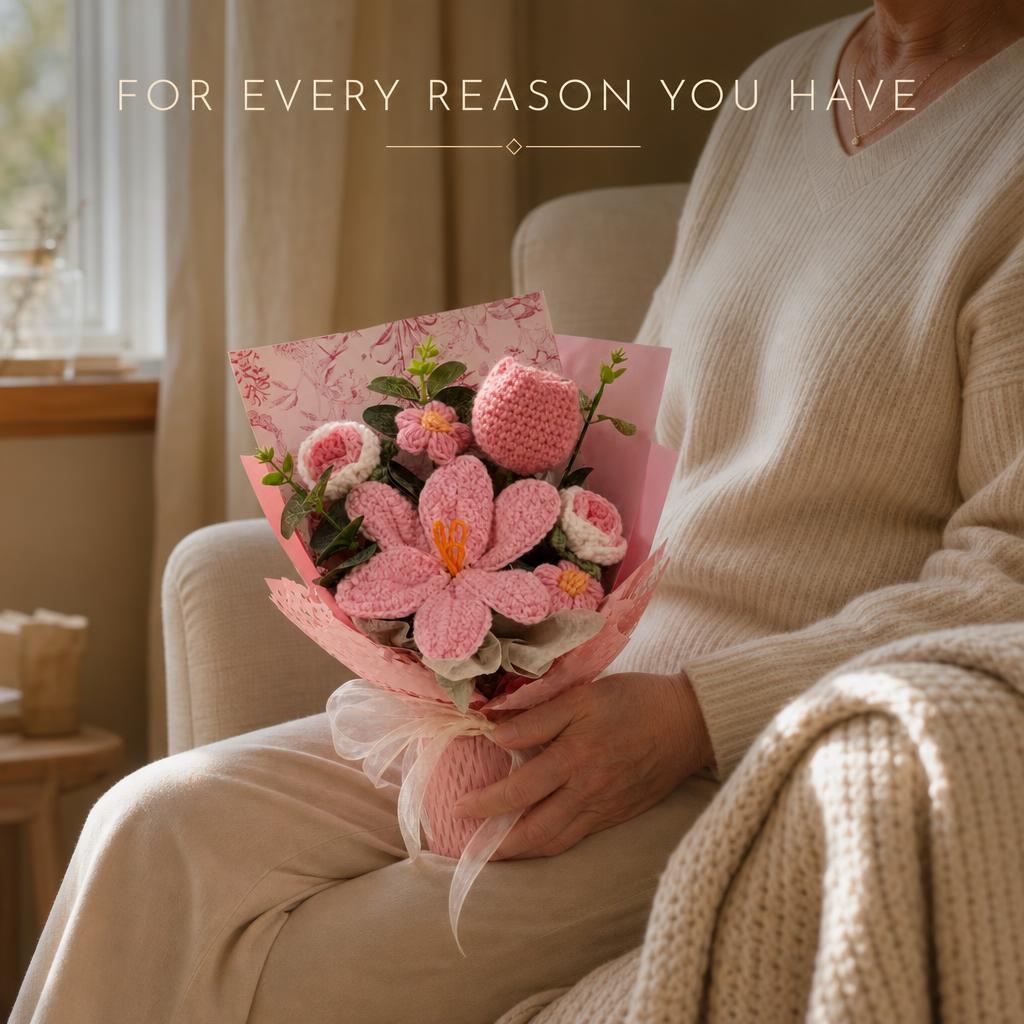YarnBloom™ Crochet Flower Bouquet body image 3