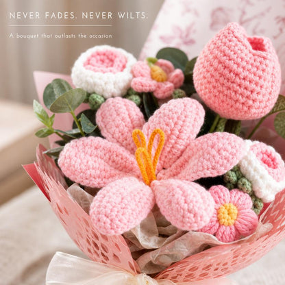 YarnBloom™ Crochet Flower Bouquet carousel image 2