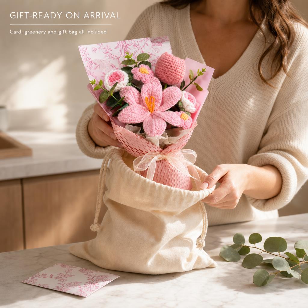 YarnBloom™ Crochet Flower Bouquet carousel image 3