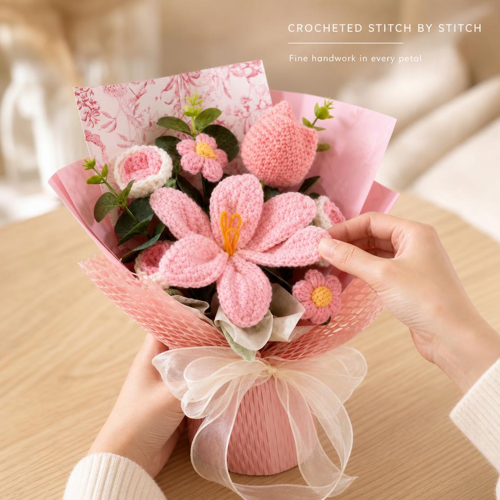 YarnBloom™ Crochet Flower Bouquet carousel image 5